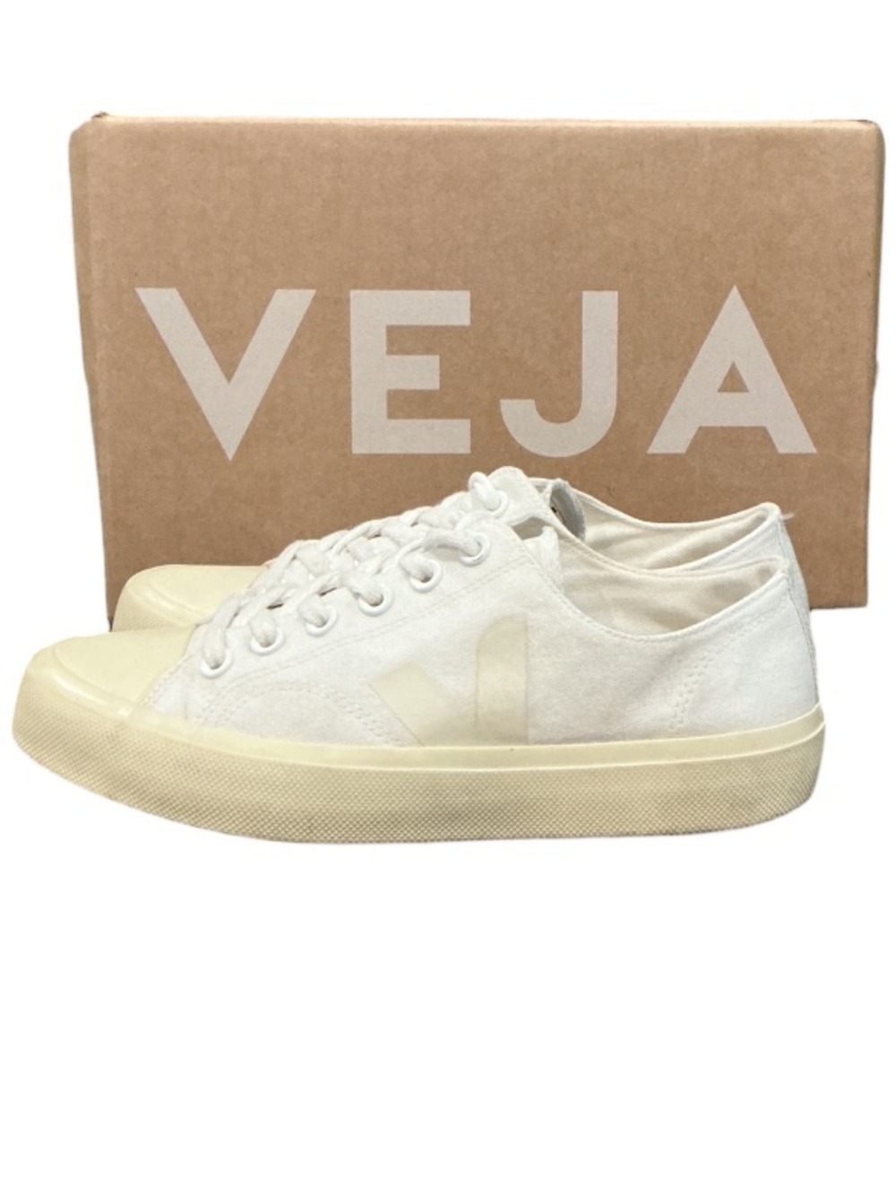 Authentic Veja woman’s signature designer canvas sneakers sz 9 Euro 40